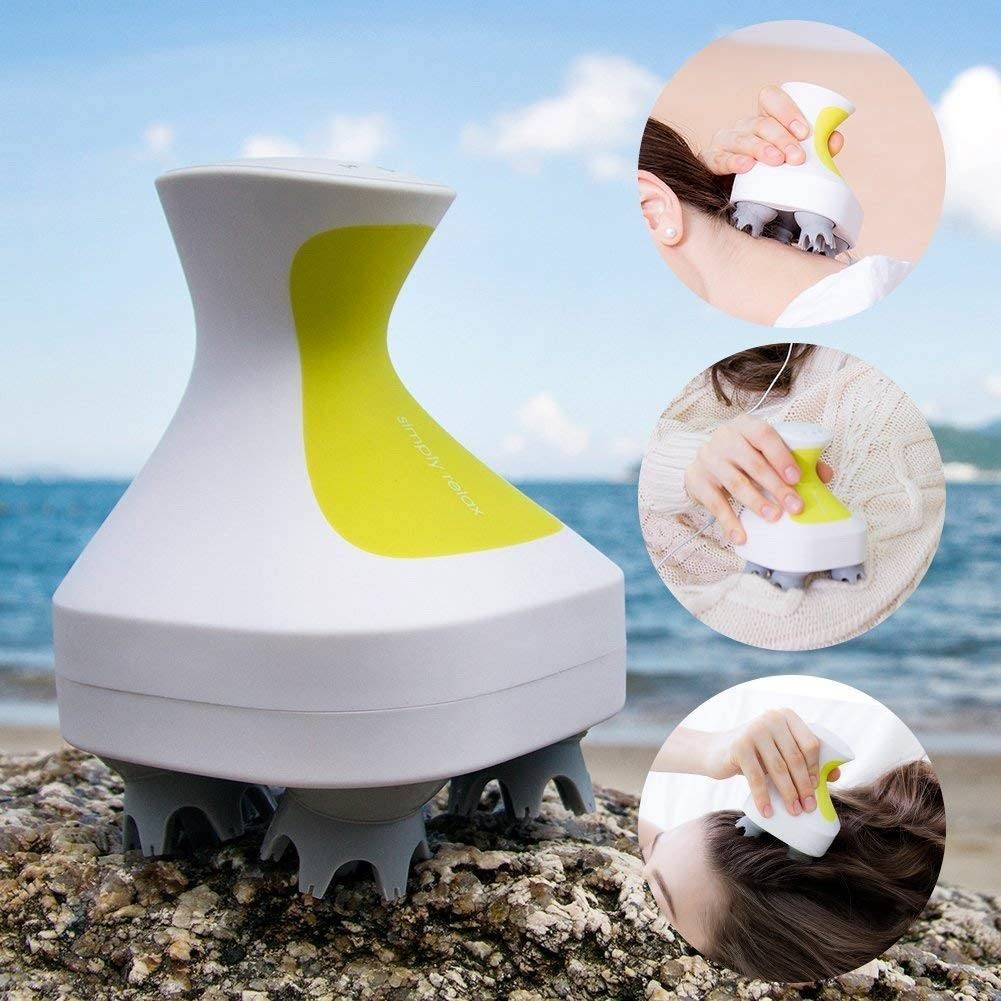 Portable Scalp Head Massager IPX7 Waterproof Rechargeable M923