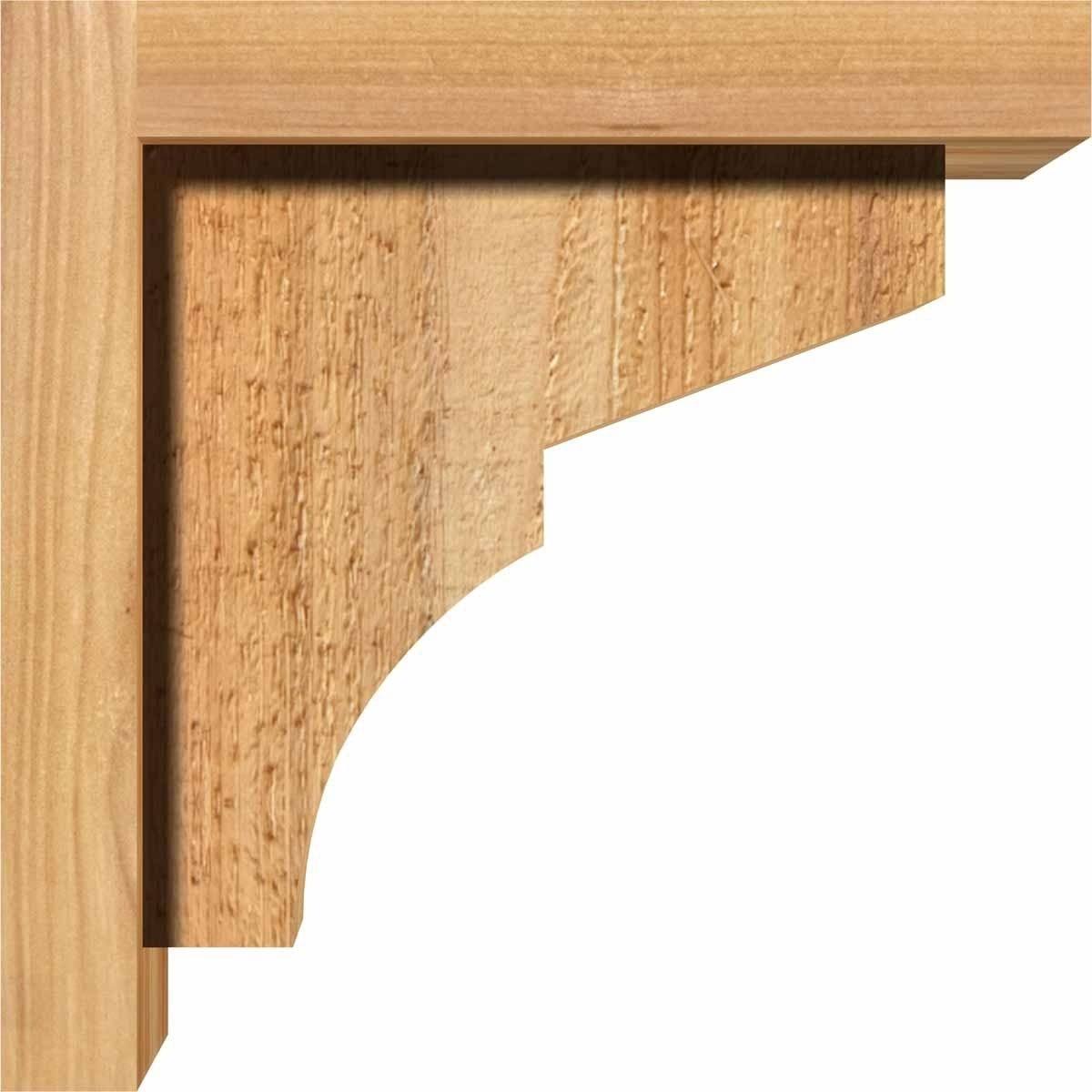 Monterey Rough Sawn Corbel with Backplate, Western Red Cedar Y46017