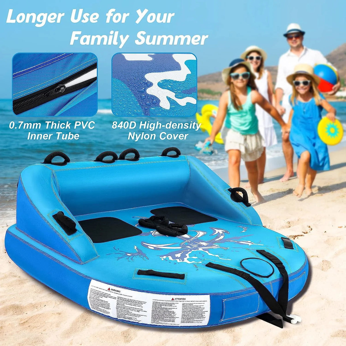 Inflatable 1-2 Person Towable Tubes K218