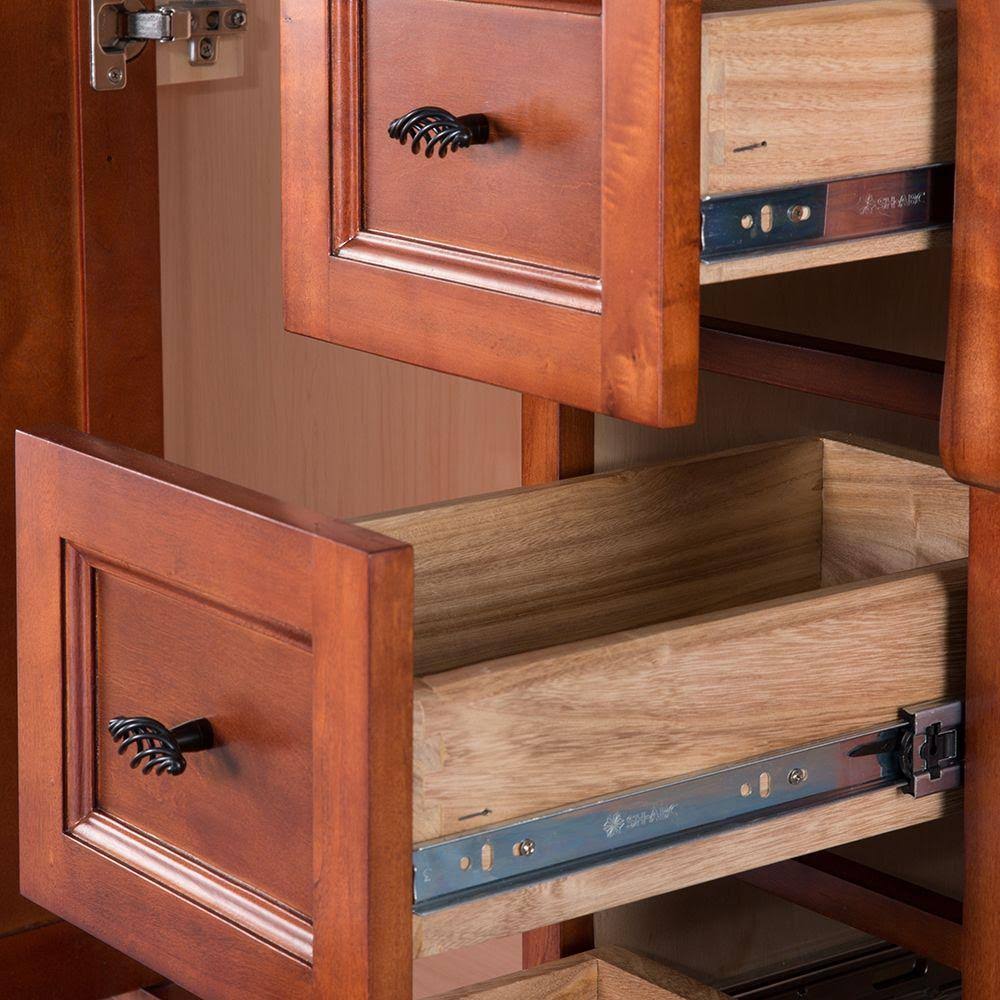Warm Cinnamon Vanity Cabinet A20804