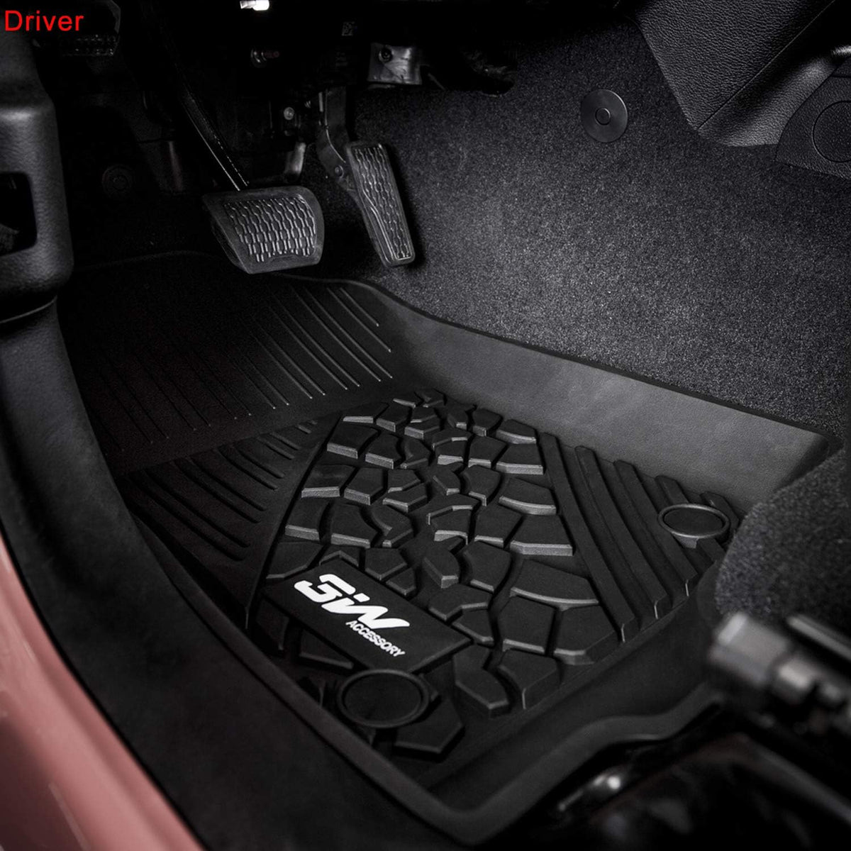 Black TPE Floor Mats for Jeep Wrangler JL 4 Doors Full Set J356490