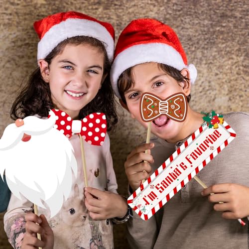 Christmas Photo Booth Props, 40Pcs Party Decorations Y151