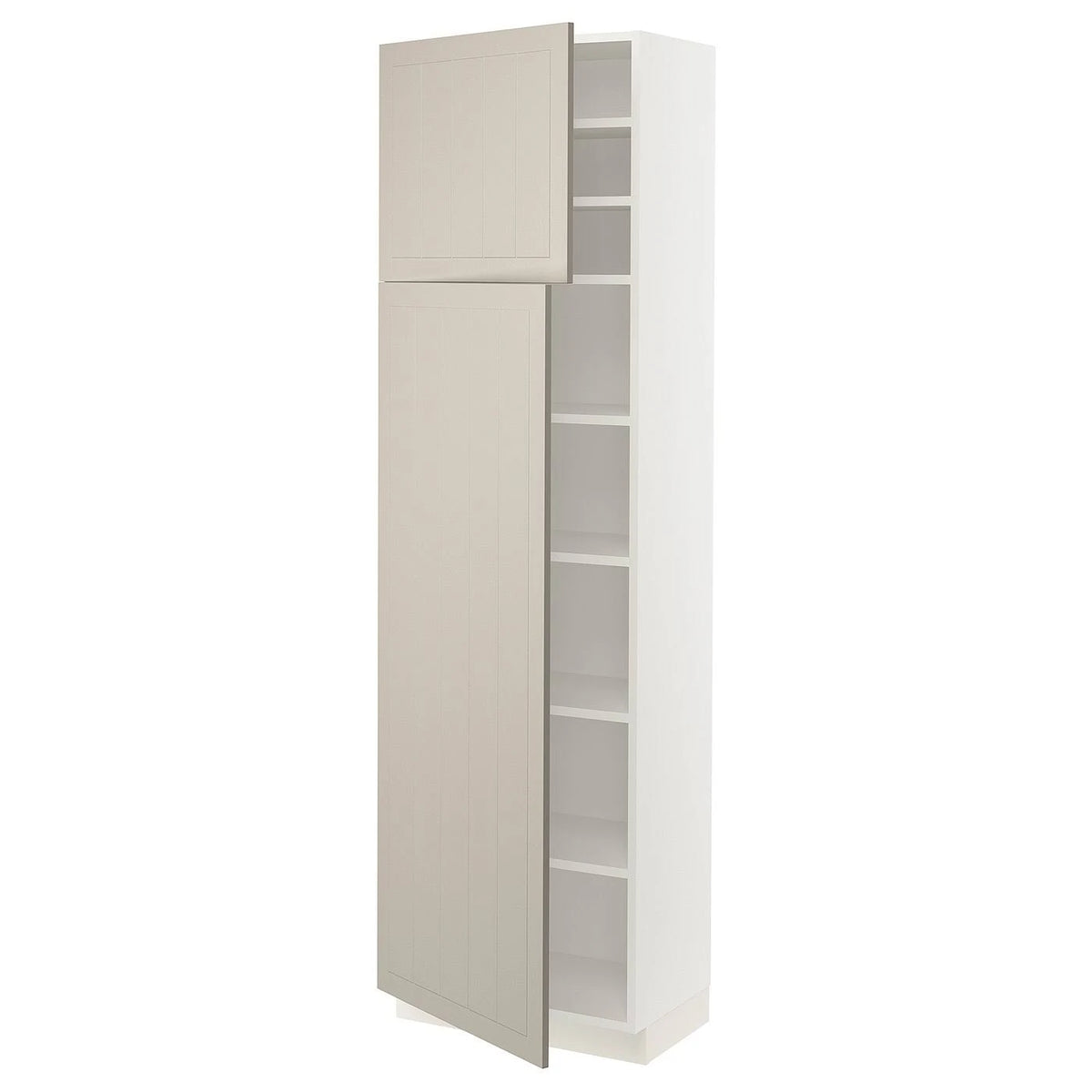 White High Cabinet with Shelves and 2 Doors J41836
