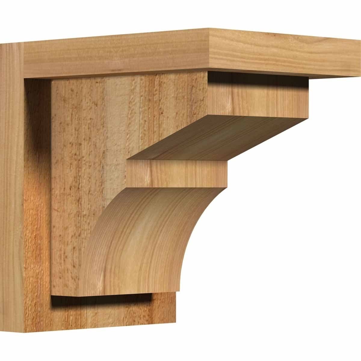 Monterey Rough Sawn Corbel with Backplate, Western Red Cedar Y46017