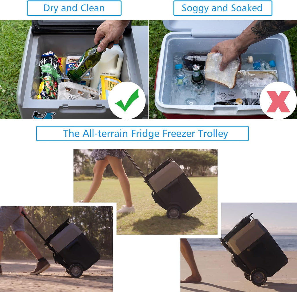 32 Quarts Portable Refrigerator with Rechargeable Battery U591357