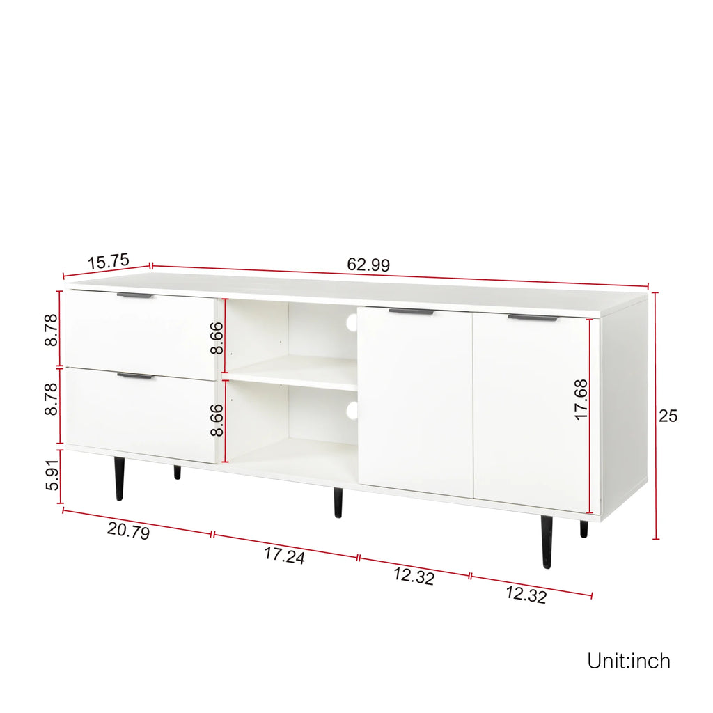 White Particle Board TV Stand W5923