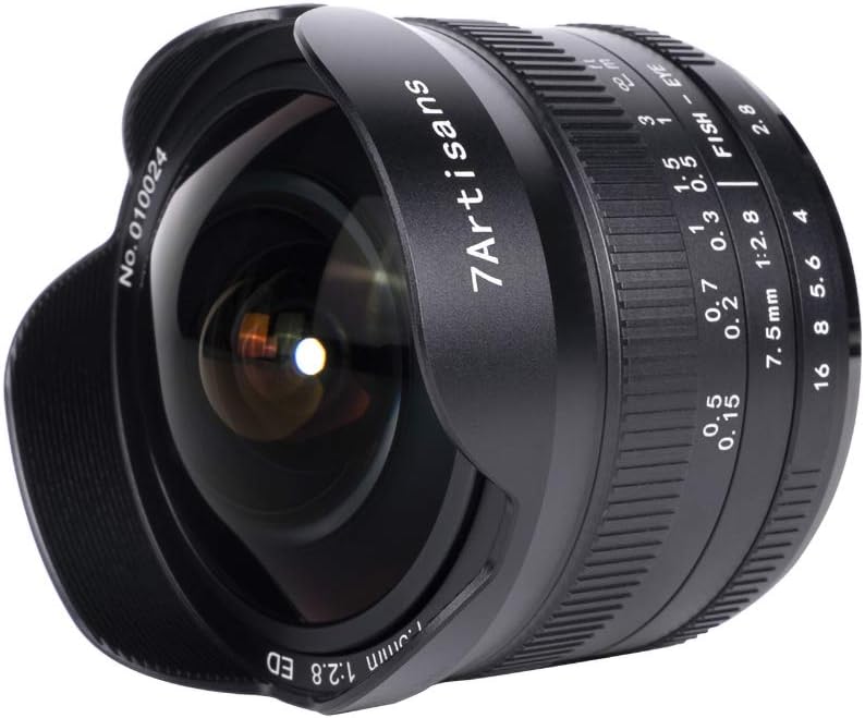 7.5mm f2.8 II Manual Fisheye Lens for MFT M4/3 Mount Cameras W4960