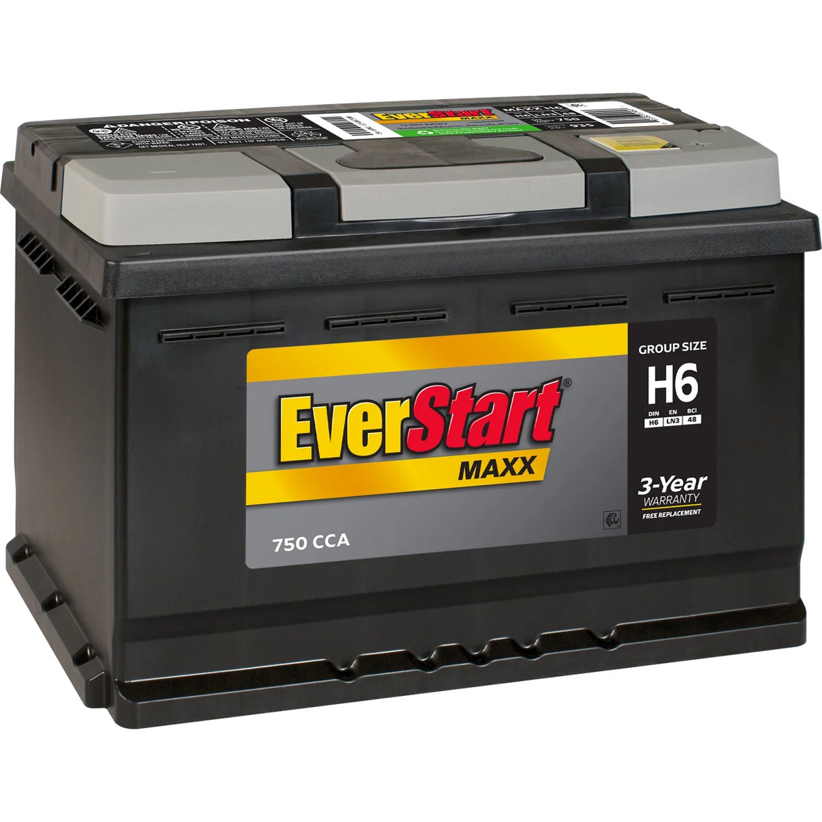 Lead Acid Automotive Battery Group Size H6 12 Volt 750 CCA I3675