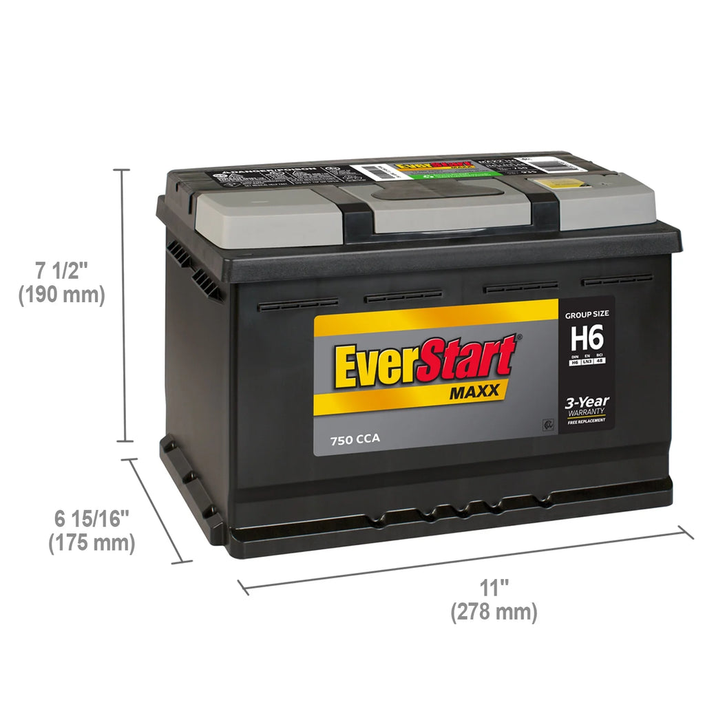 Lead Acid Automotive Battery Group Size H6 12 Volt 750 CCA I3675