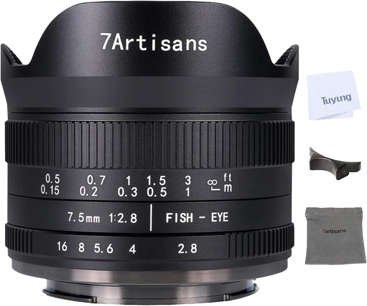 7.5mm f2.8 II Manual Fisheye Lens for MFT M4/3 Mount Cameras W4960