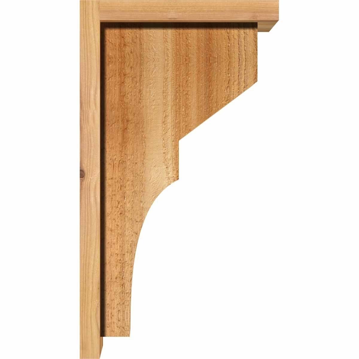 Monterey Rough Sawn Corbel with Backplate, Western Red Cedar Y46017