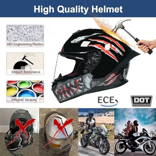 Full Face Motorcycle Helmet with HD Visor N1570