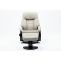 Top Grain Leather Recliner and Ottoman J156
