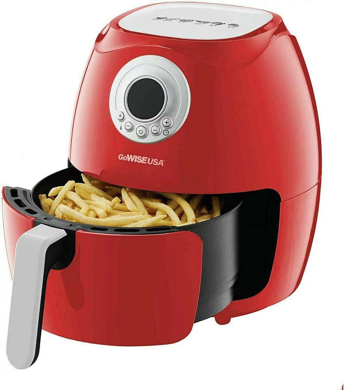 3.7-Qt. 1200 Watts Digital Air Fryer (Red) U7979