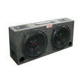 Dual 12 Car Audio Subwoofer Sub Box with 5 Tweeters A289385