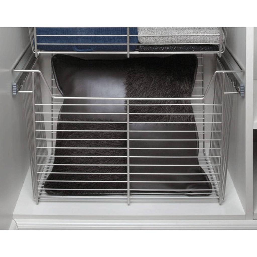 18x22 Satin Nickel Closet Basket 3 Pack T7193