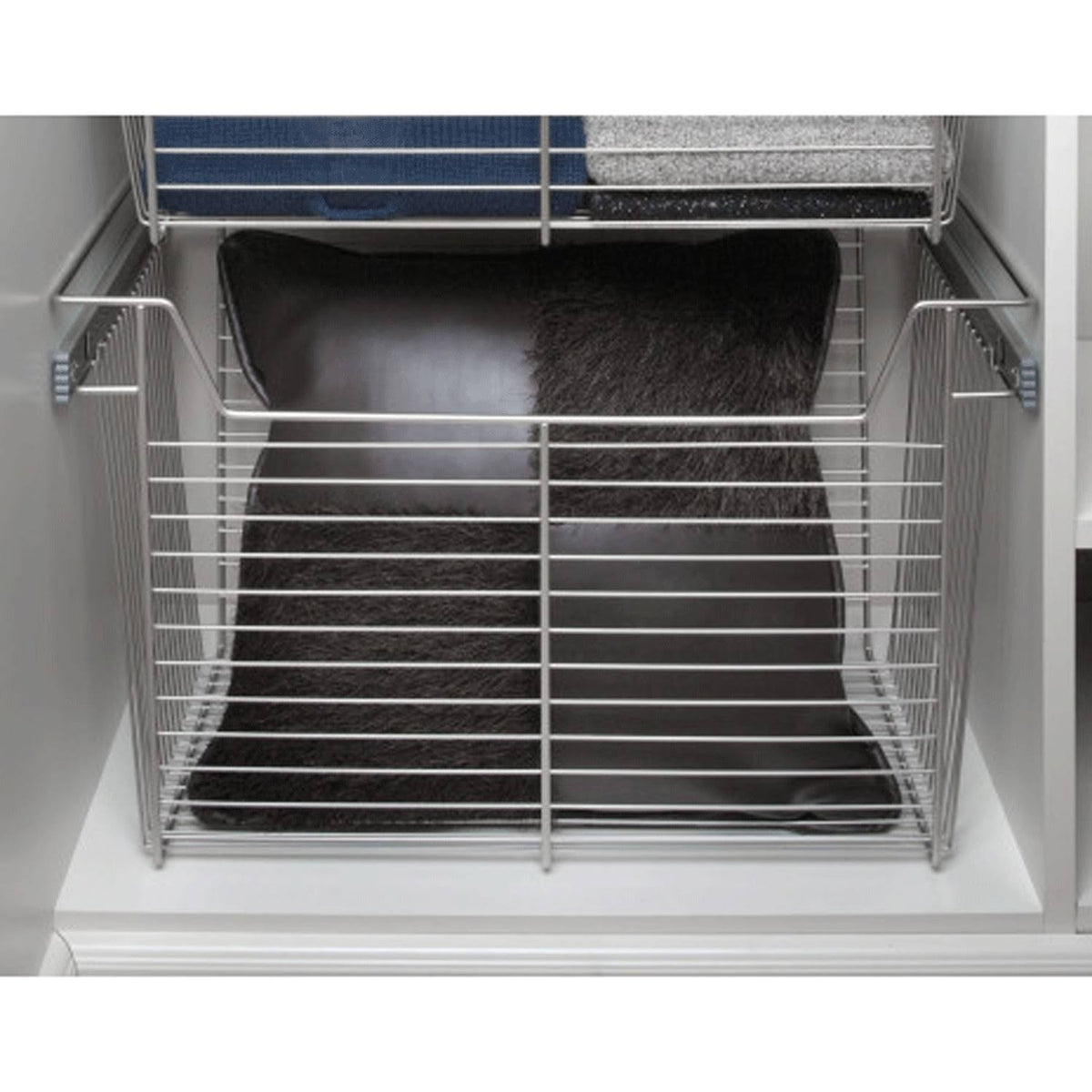 18x22 Satin Nickel Closet Basket 3 Pack T7193