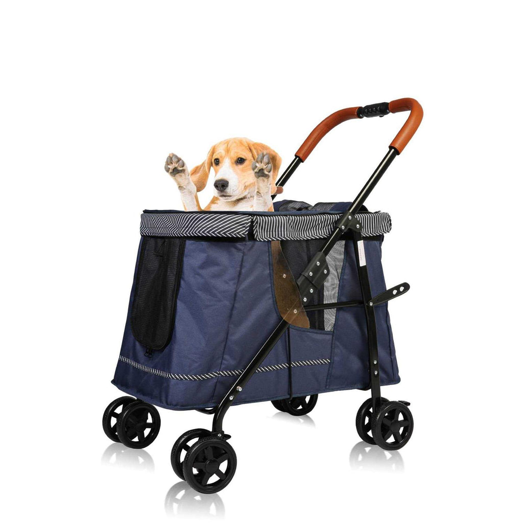 Folding Pet Stroller with Dual Entry M682