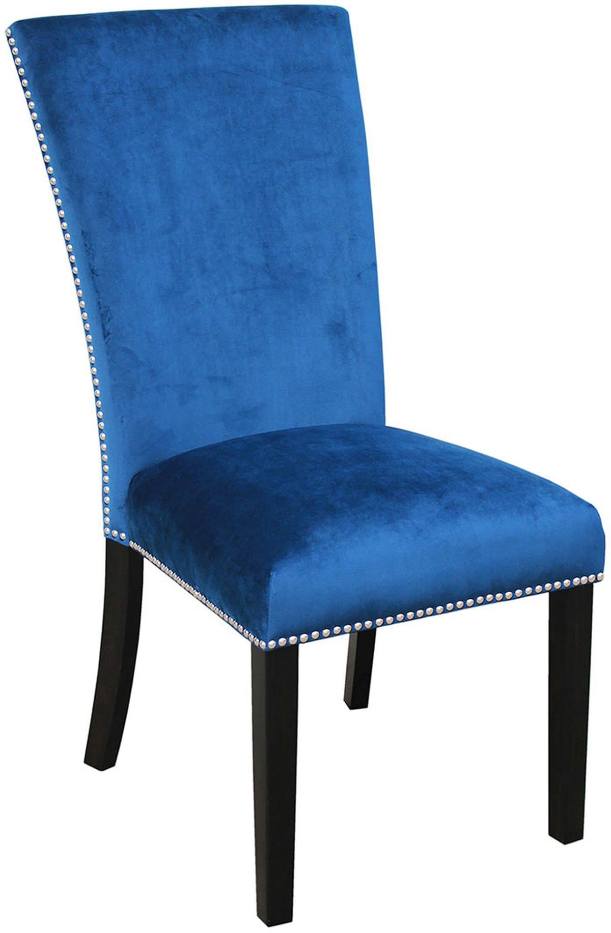 Blue Velvet Side Chair H329420