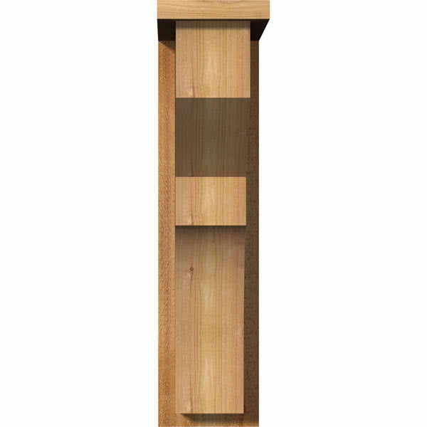 Monterey Rough Sawn Corbel with Backplate, Western Red Cedar Y46017