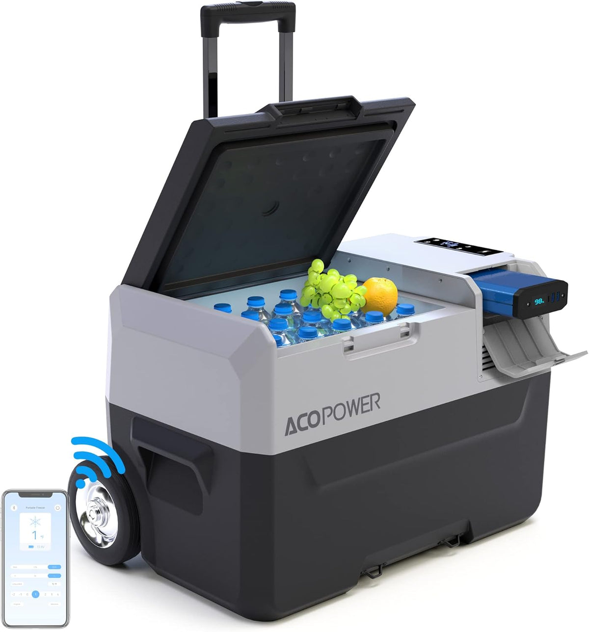 32 Quarts Portable Refrigerator with Rechargeable Battery U591357