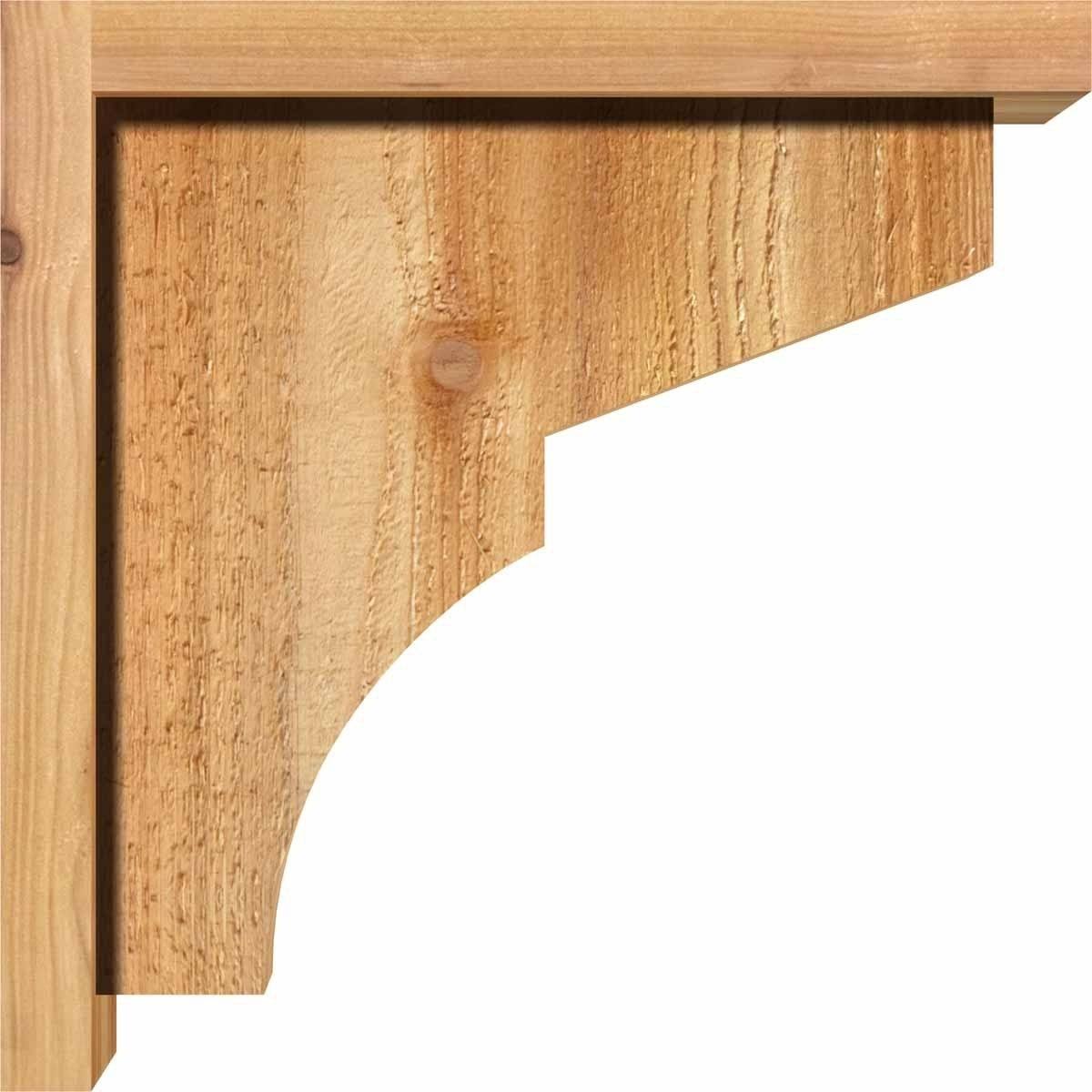 Monterey Rough Sawn Corbel with Backplate, Western Red Cedar Y46017