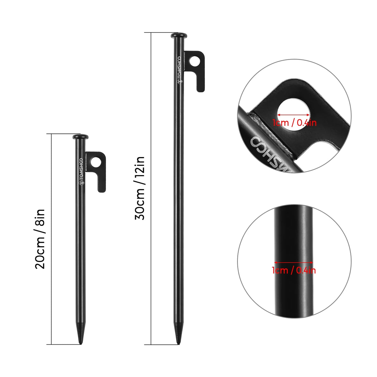 Heavy Duty Steel Tent Pegs 6PCS C1382