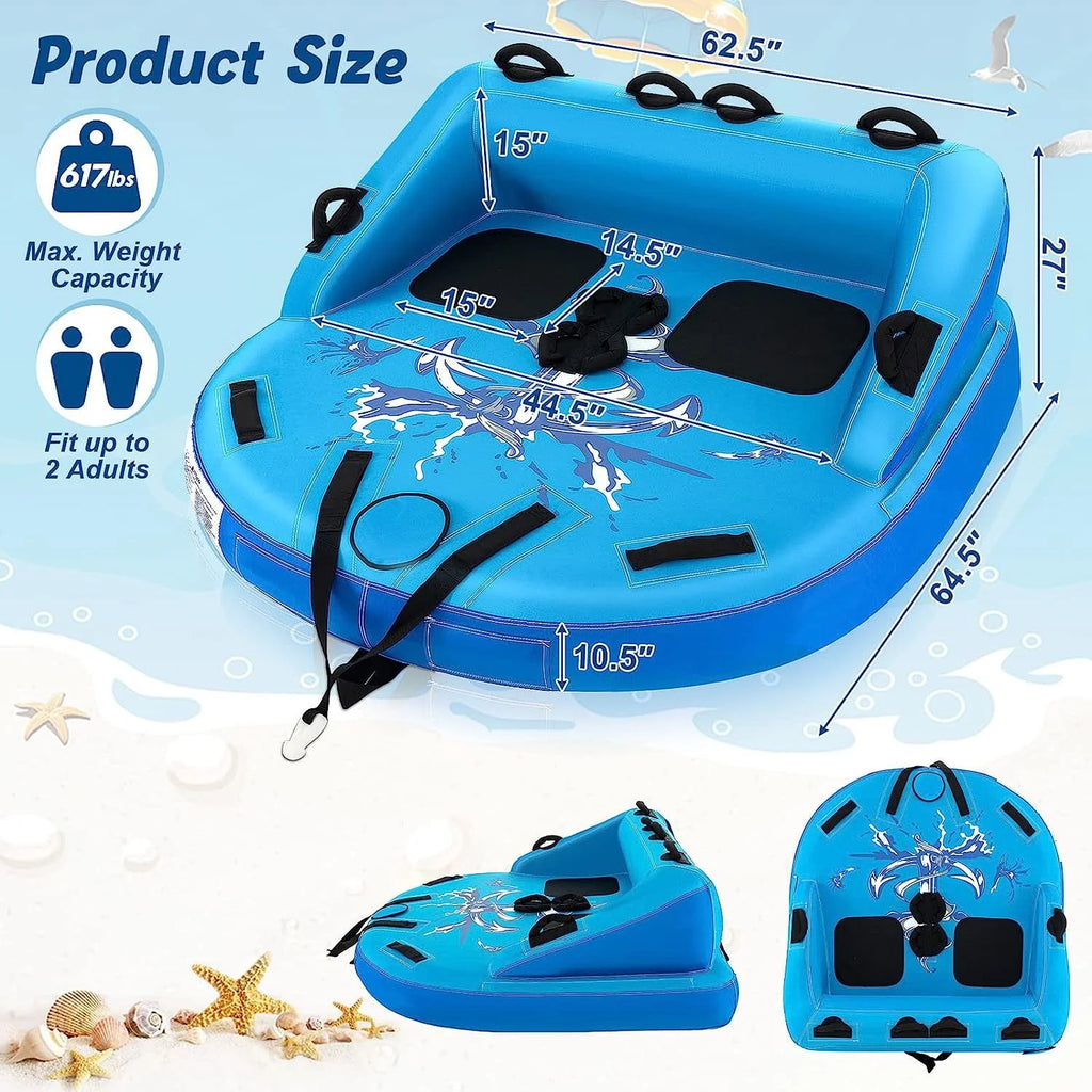 Inflatable 1-2 Person Towable Tubes K218