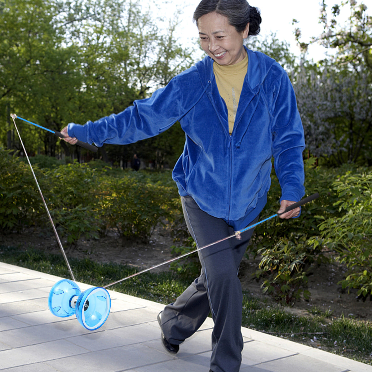 Yoyo Bearing Carnival Unresponsive Beginners Fitness Set Juggling Stick Prize Game A3822