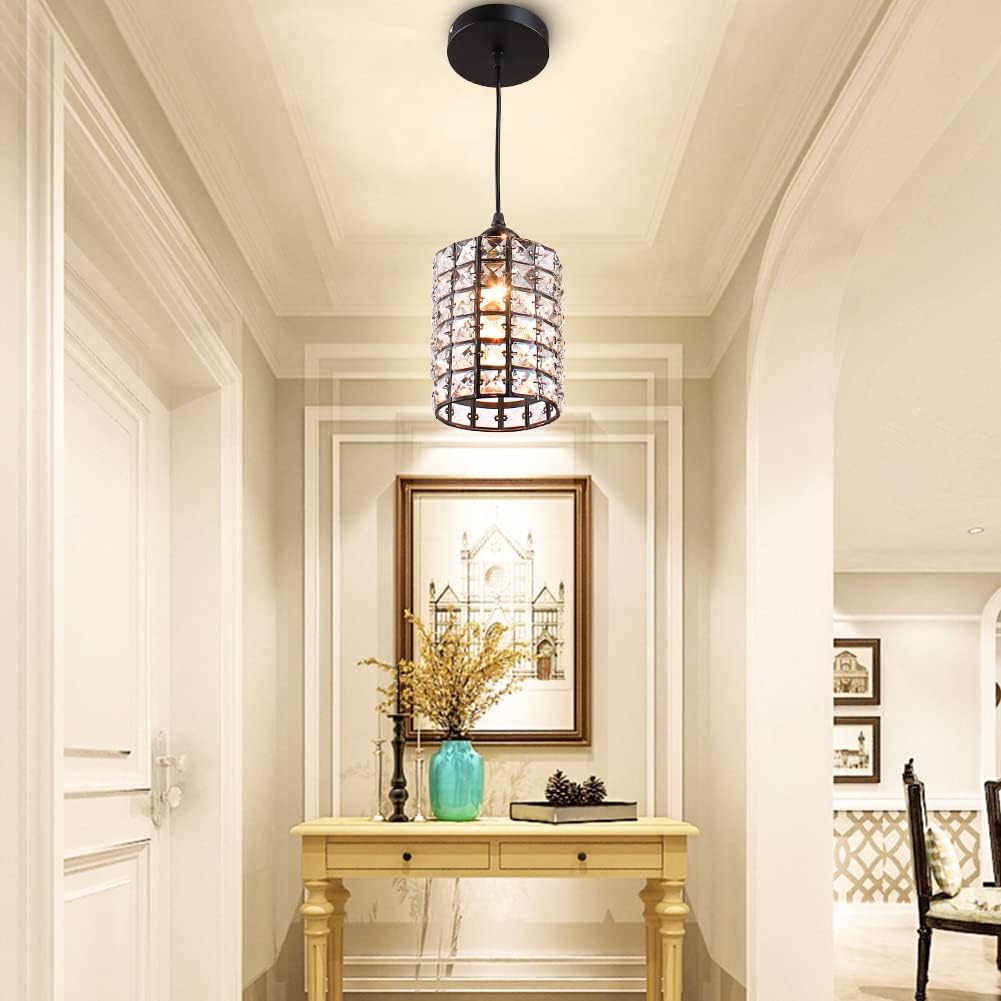 Modern Crystal Chandelier Flush Mount Ceiling Pendant Light Gold Y870