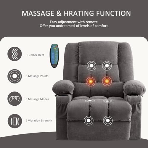 Power Lift Recliner Chair with Heat and Massage Q7211
