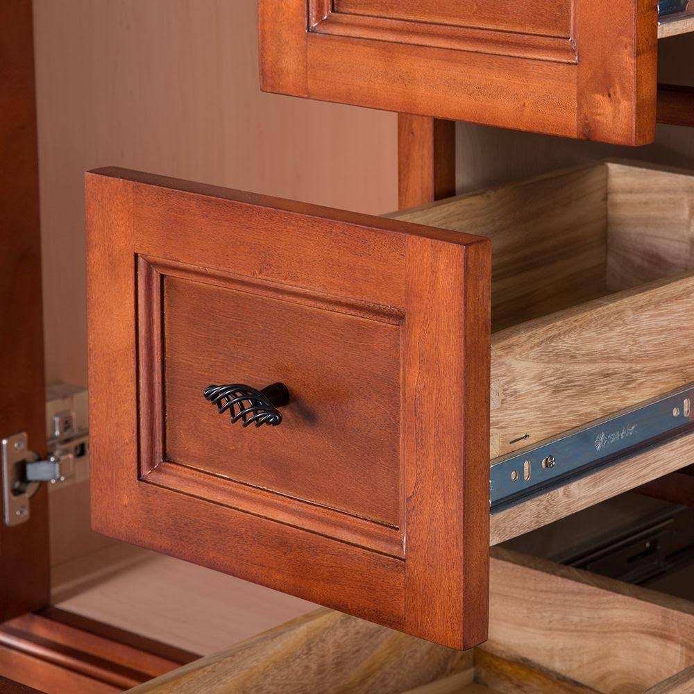 Warm Cinnamon Vanity Cabinet A20804