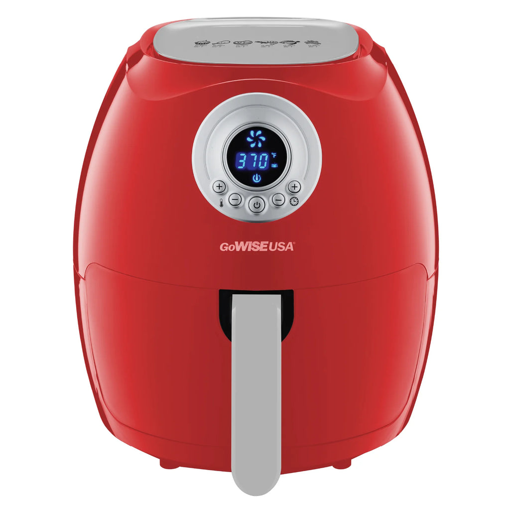 3.7-Qt. 1200 Watts Digital Air Fryer (Red) U7979
