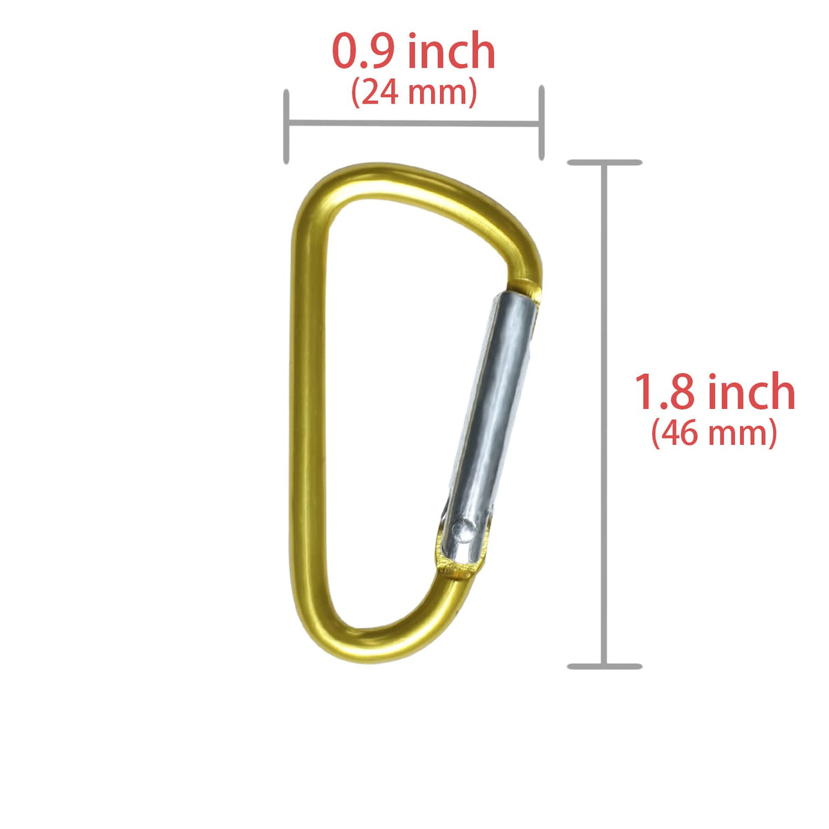 Yellow Plastic Safety Barrier Chain with Carabiner D Rings, S-Hooks, and Zip Ties I8220