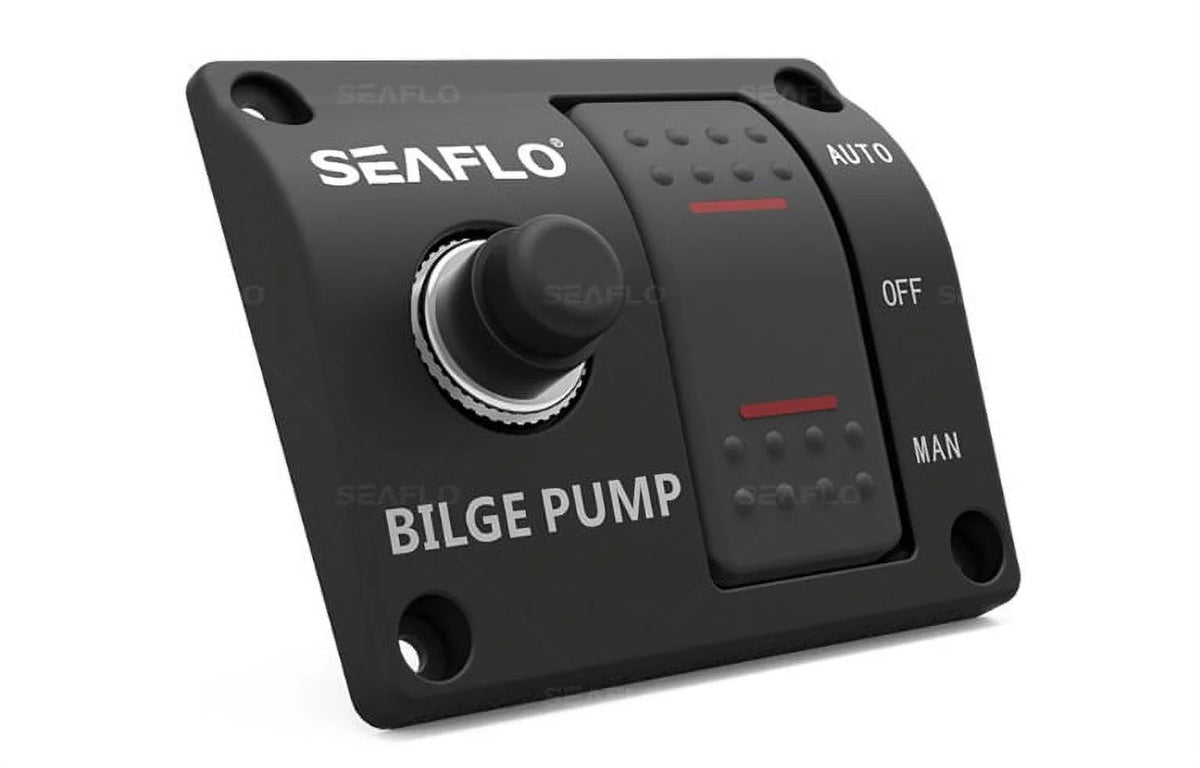 3-Way Bilge Pump Switch Panel 12v 24v with Fuse Holder R290231