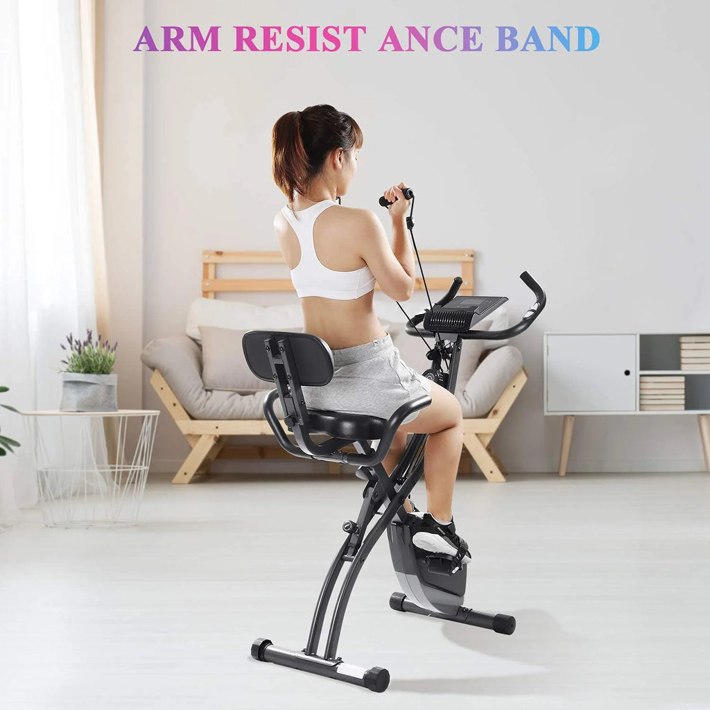 Magnetic Upright Exercise Bike with Pulse Sensor LCD Monitor B2184