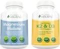 Magnesium Malate 400mg Vitamin D3 K2 270 Tablets 150 Capsules Vegetarian N958