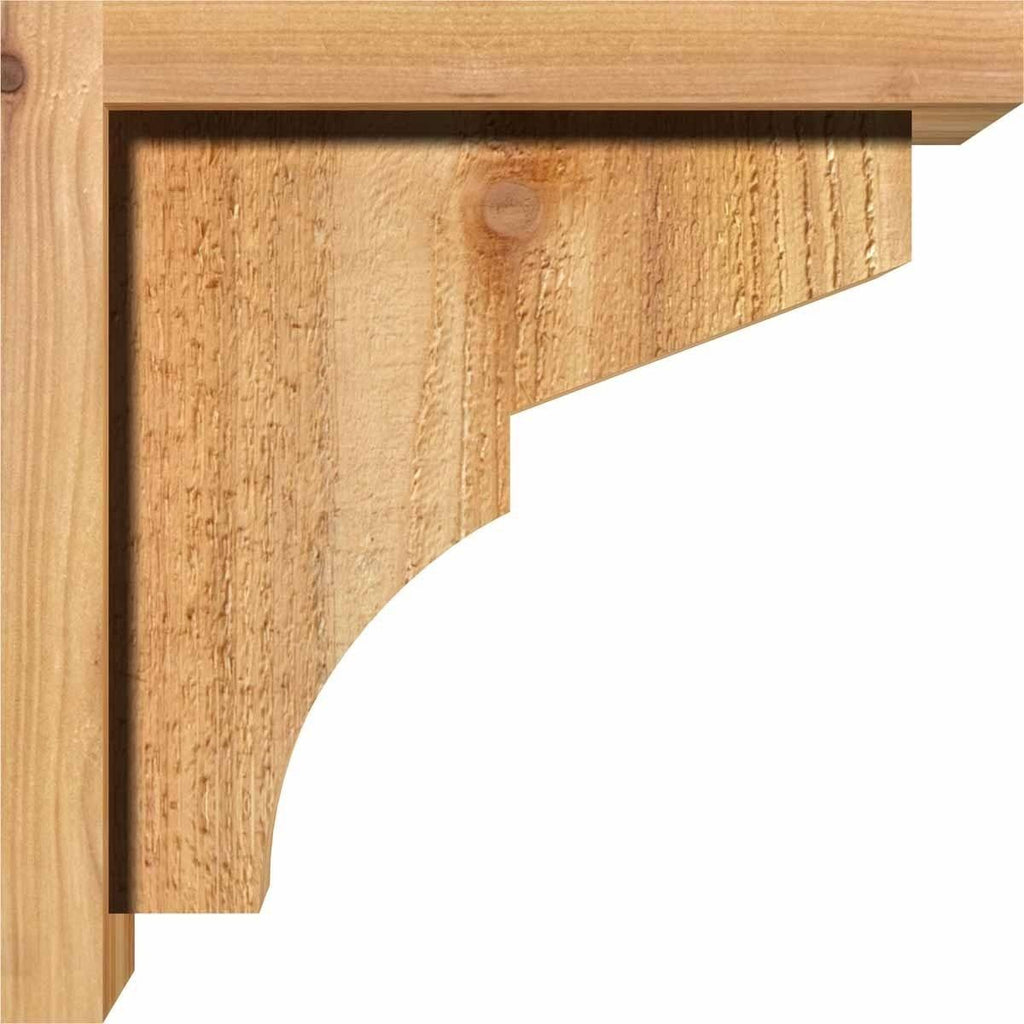 Monterey Rough Sawn Corbel with Backplate, Western Red Cedar Y46017