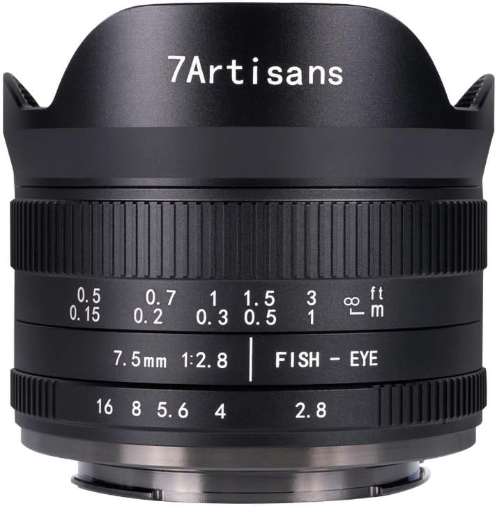 7.5mm f2.8 II Manual Fisheye Lens for MFT M4/3 Mount Cameras W4960