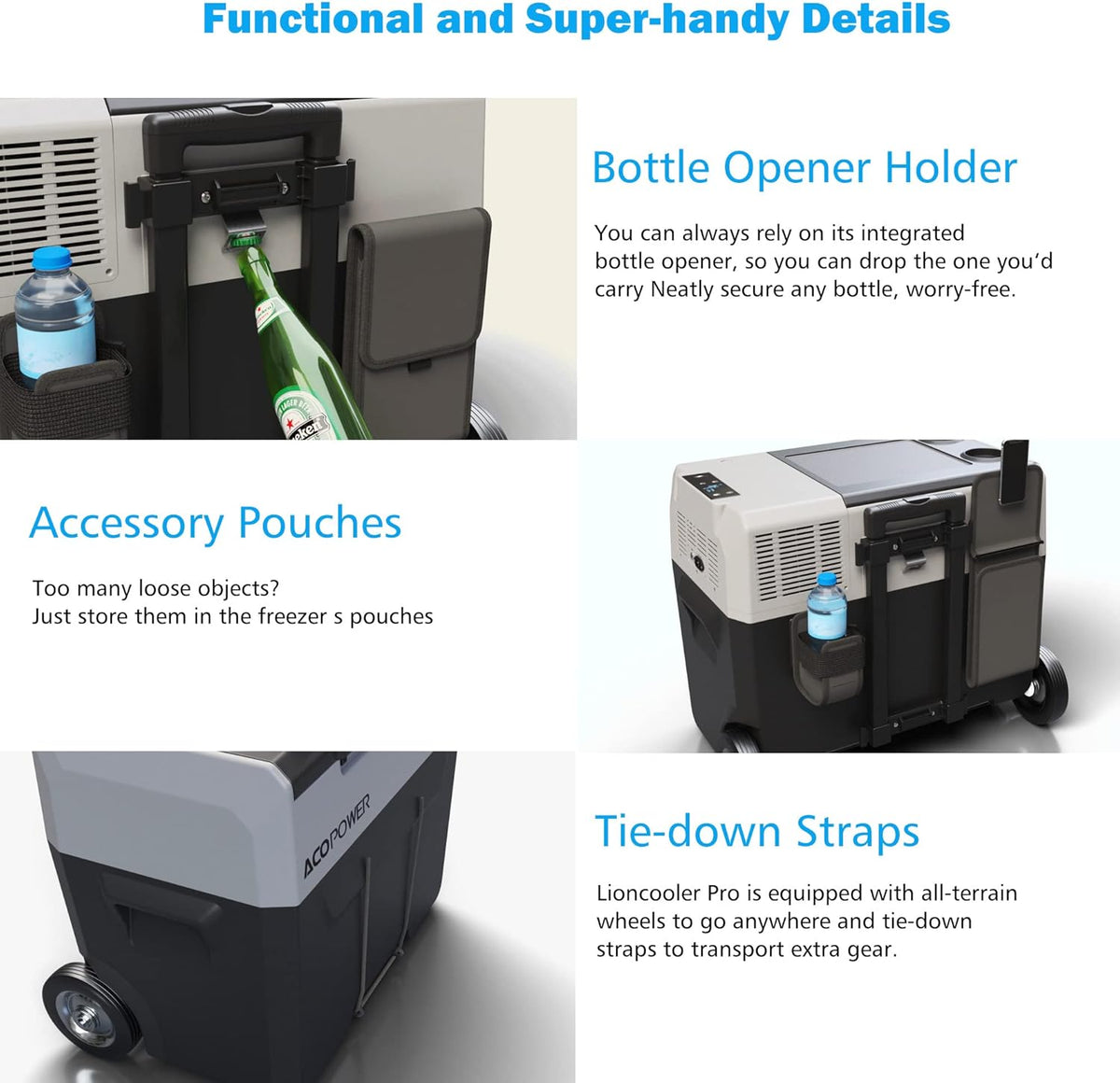 32 Quarts Portable Refrigerator with Rechargeable Battery U591357