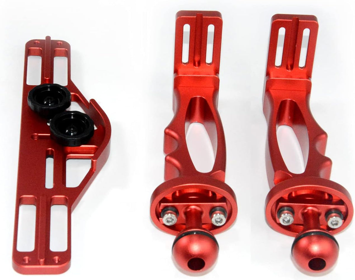 Red Color Pack of 2 Aluminum Alloy Underwater Camera Tray P225708