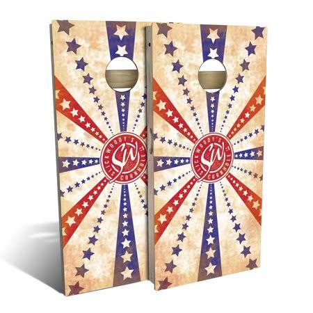 American Flag Stars and Stripes Cornhole Board Set F99050