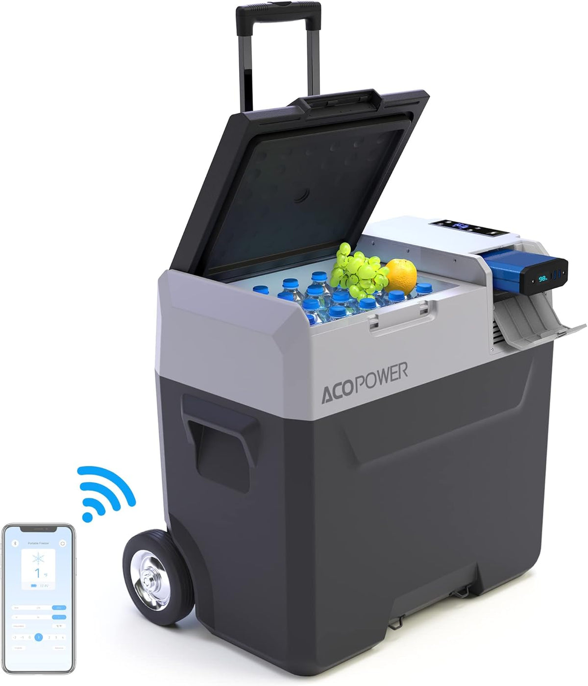 32 Quarts Portable Refrigerator with Rechargeable Battery U591357