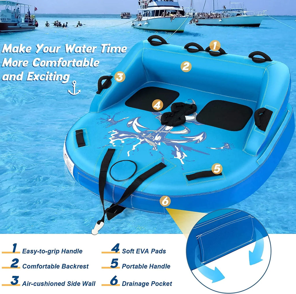 Inflatable 1-2 Person Towable Tubes K218