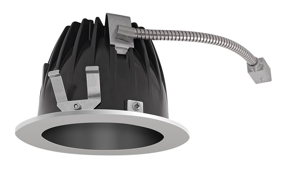 Black Cone Silver Ring LED Trim L597