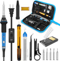 60W Adjustable Temperature Soldering Iron Kit with Carry Bag L55499