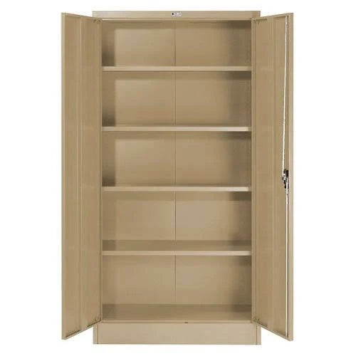 Steel Storage Cabinet, Recessed Handle, Tan, Unassembled Z588
