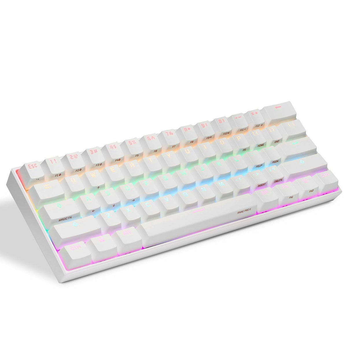 White 60% Wired/Wireless Mechanical Keyboard O248