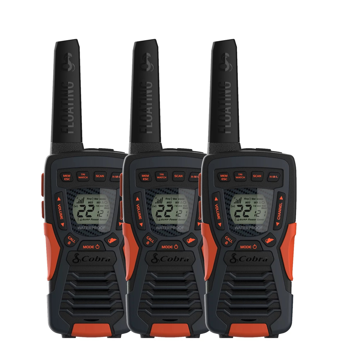3-Pack IP67 Waterproof Two-Way Radios K612972