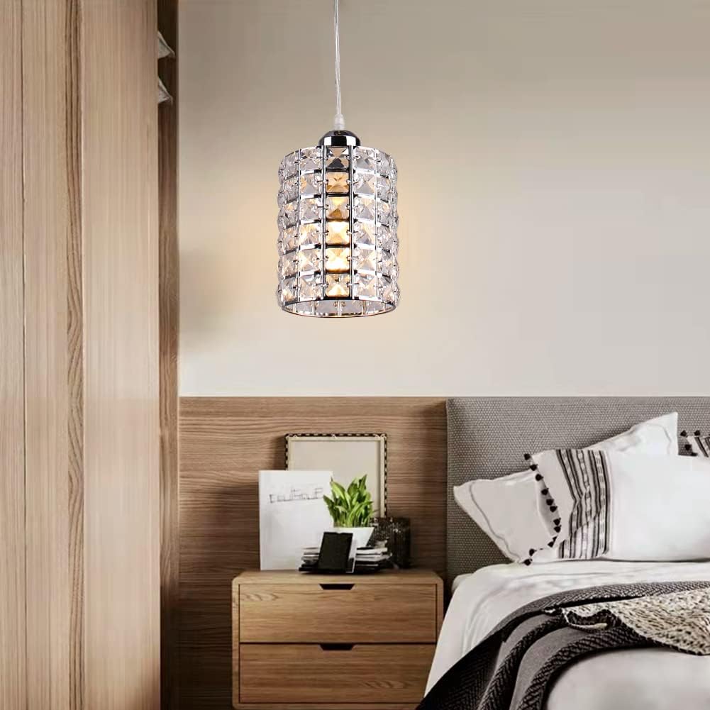 Modern Crystal Chandelier Flush Mount Ceiling Pendant Light Gold Y870